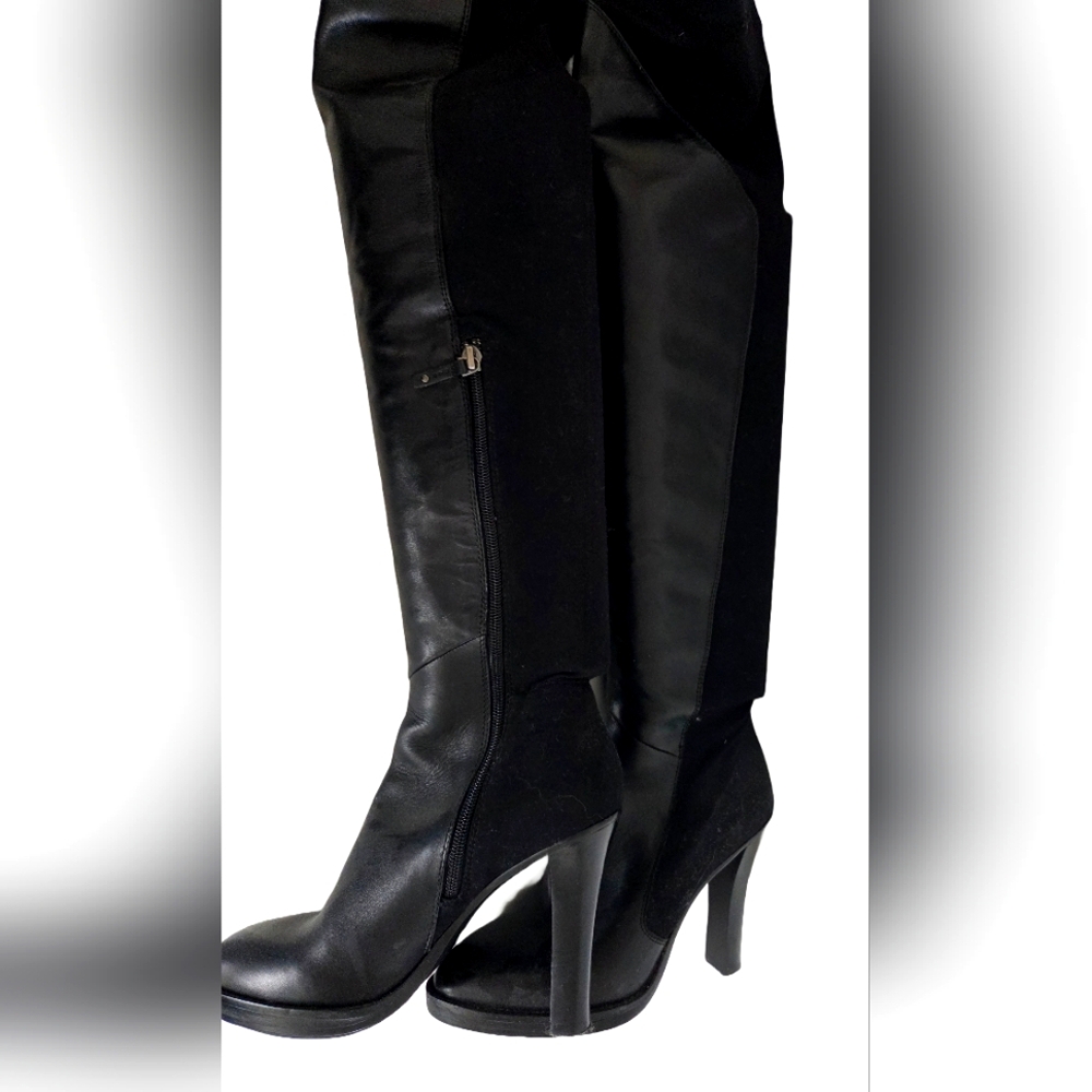 DKNY- Leather Elegant Black Women's Boots